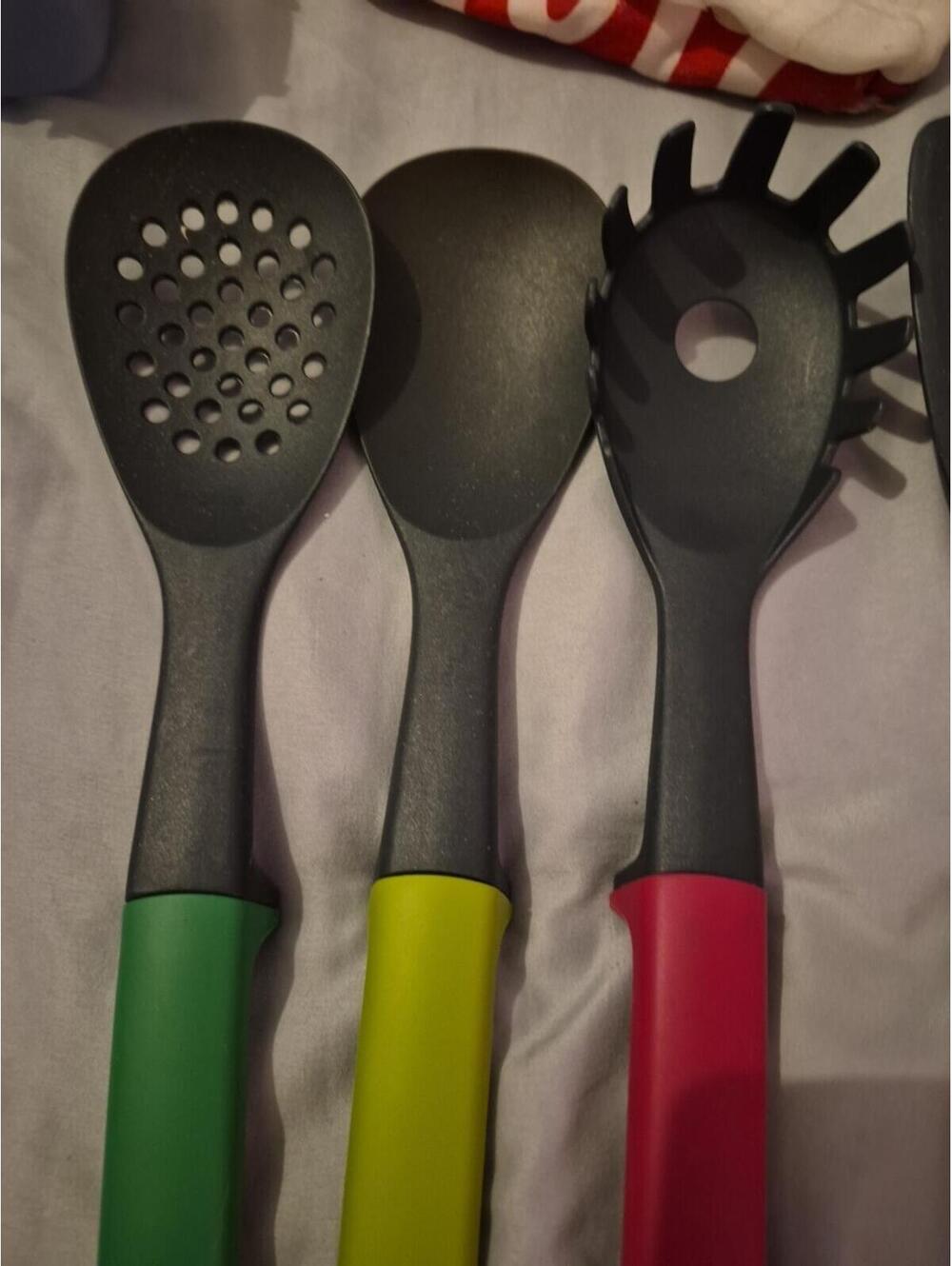 Lot 4 Joseph Joseph ELEVATE KITCHEN UTENSILS Silicone Spatula Turner Slotted - Picture 5 of 6